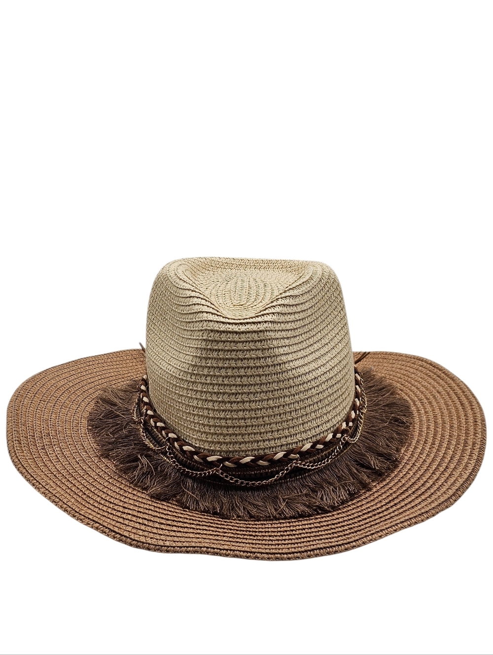 Unisex Western Sunshade Beach Straw Cowboy Hat